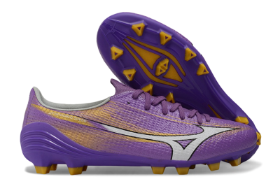 Mizuno Alpha 3 FG Firm Ground Soccer Cleats - Purple/Golden Lavender/Yellow Blaze