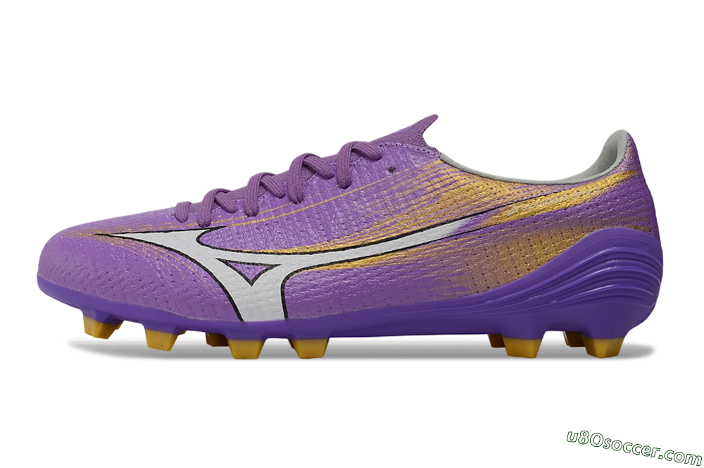 Mizuno Alpha 3 FG Firm Ground Soccer Cleats - Purple/Golden Lavender/Yellow Blaze 2