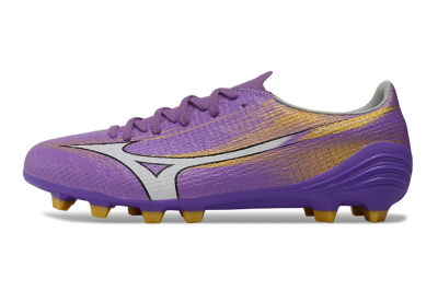 Mizuno Alpha 3 FG Firm Ground Soccer Cleats - Purple/Golden Lavender/Yellow Blaze