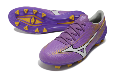 Mizuno Alpha 3 FG Firm Ground Soccer Cleats - Purple/Golden Lavender/Yellow Blaze