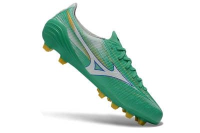 Mizuno Alpha 3 FG Firm Ground Soccer Cleats - Green/Aqua Breeze/Sunny Yellow
