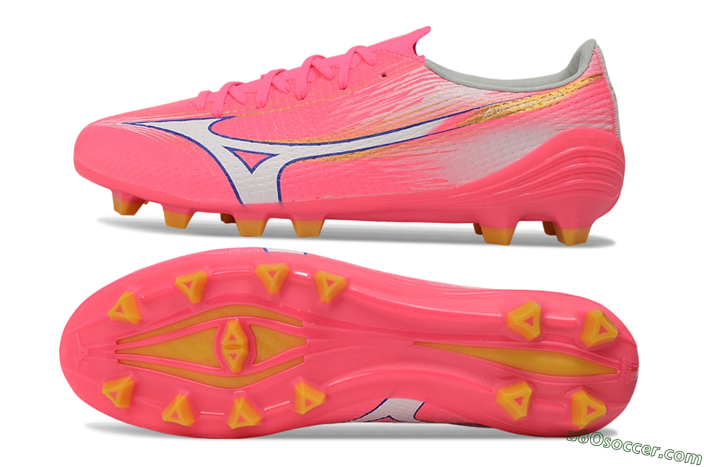Mizuno Alpha 3 FG Firm Ground Soccer Cleats - Pink/Bright Pink/White 0