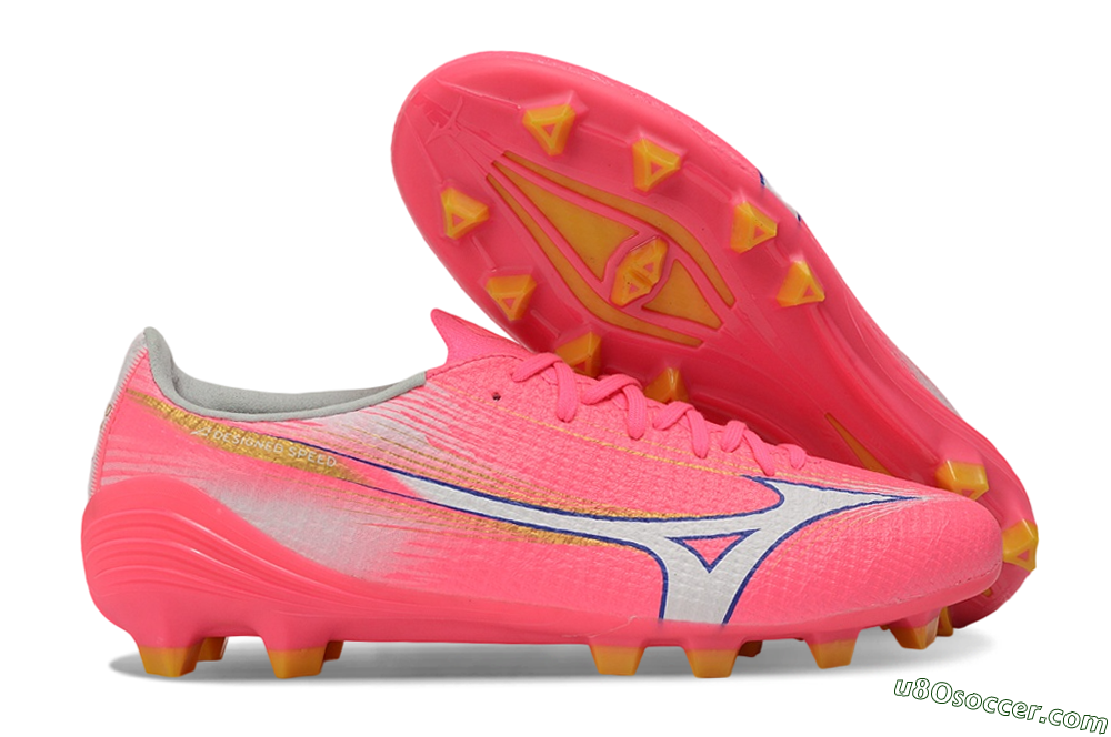 Mizuno Alpha 3 FG Firm Ground Soccer Cleats - Pink/Bright Pink/White 1