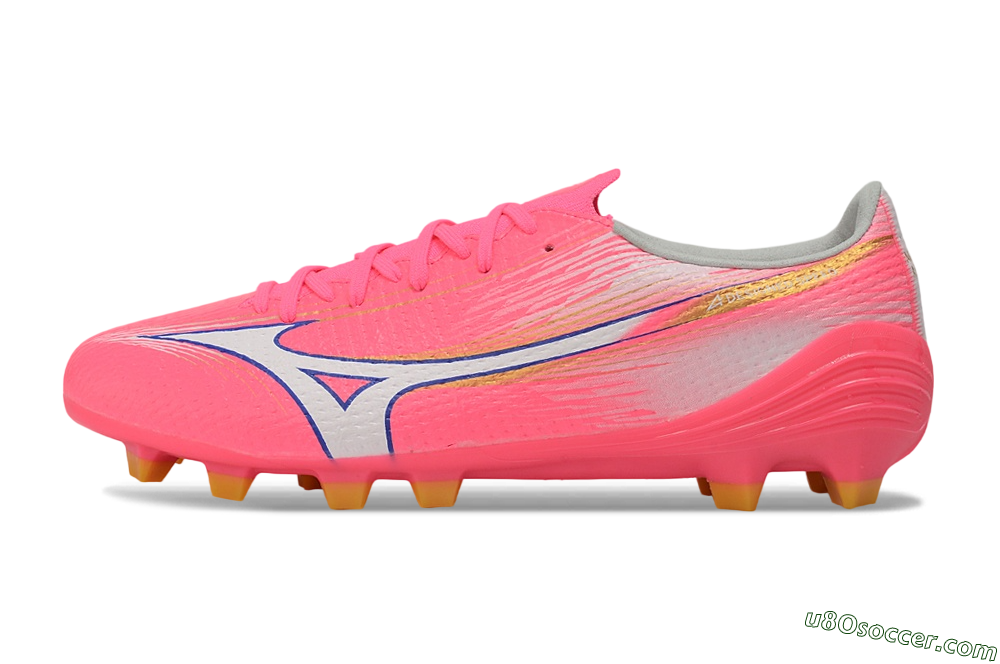 Mizuno Alpha 3 FG Firm Ground Soccer Cleats - Pink/Bright Pink/White 2