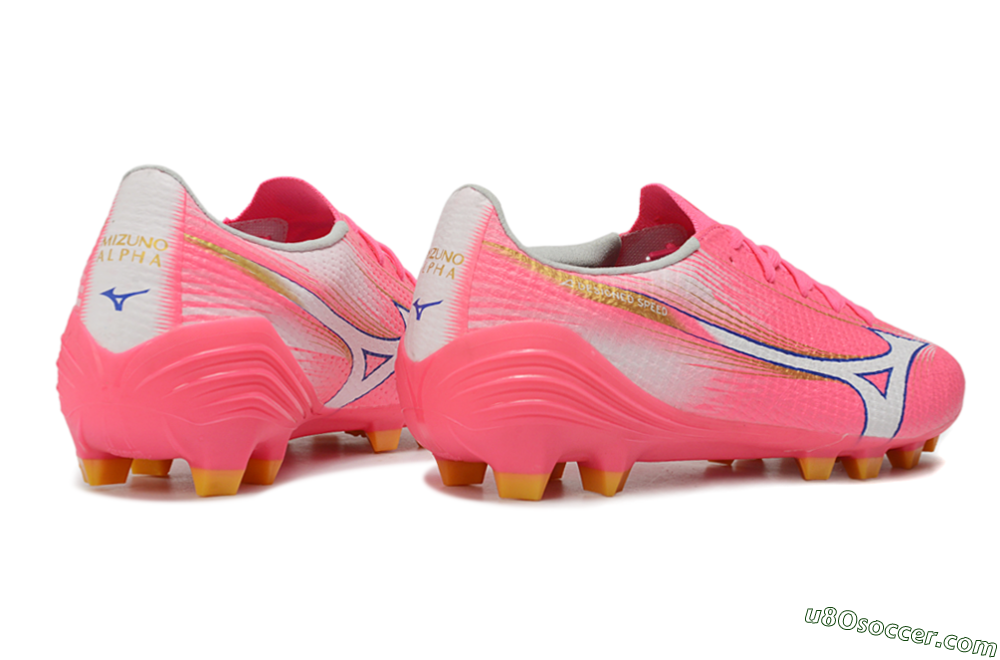 Mizuno Alpha 3 FG Firm Ground Soccer Cleats - Pink/Bright Pink/White 6