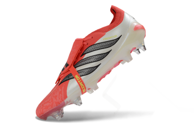 Adidas Predator 26 Elite Fold-Over Tongue SG Soft Ground Soccer Cleats - Red/Bright Red/Black