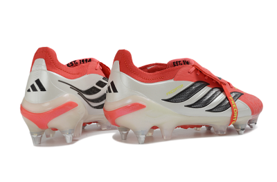 Adidas Predator 26 Elite Fold-Over Tongue SG Soft Ground Soccer Cleats - Red/Bright Red/Black