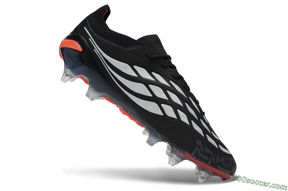 Adidas Predator 26 Elite SG Soft Ground Soccer Cleats - Black/Electric Red/Steel Grey 4