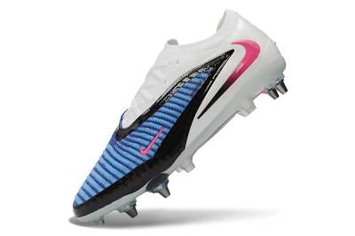 Nike Phantom 6 Elite Low SG Soft Ground Soccer Cleats - Blue/Electric Blue/Neon Pink