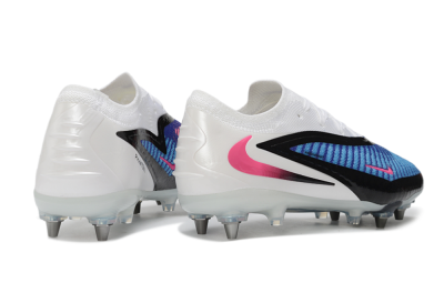 Nike Phantom 6 Elite Low SG Soft Ground Soccer Cleats - Blue/Electric Blue/Neon Pink