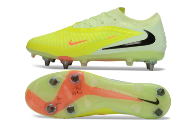 Nike Phantom 6 Elite Low SG Soft Ground Soccer Cleats - Yellow/Fluorescent Green/Neon Orange