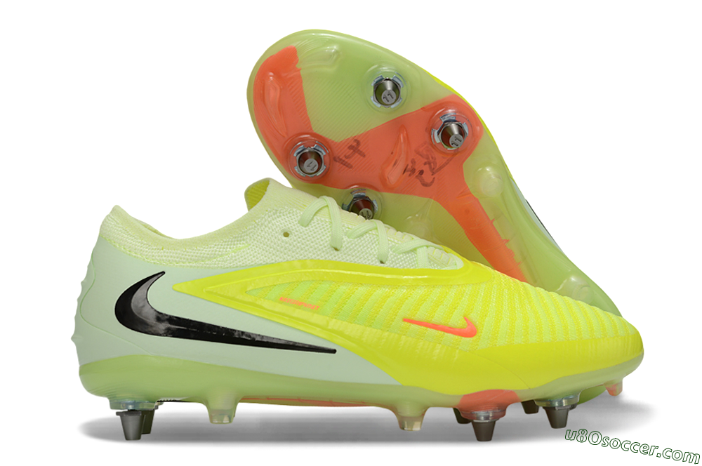 Nike Phantom 6 Elite Low SG Soft Ground Soccer Cleats - Yellow/Fluorescent Green/Neon Orange 1
