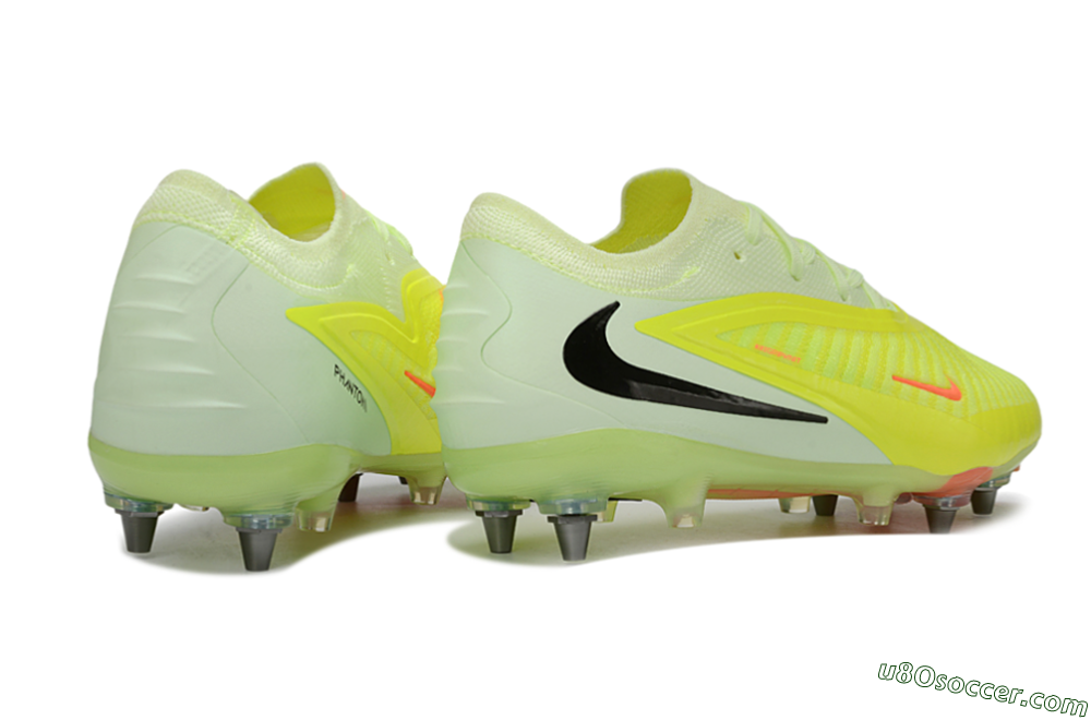 Nike Phantom 6 Elite Low SG Soft Ground Soccer Cleats - Yellow/Fluorescent Green/Neon Orange 6
