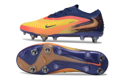 Nike Phantom 6 Low Elite SG Soft Ground Soccer Cleats - Yellow/Bright Yellow/Deep Blue