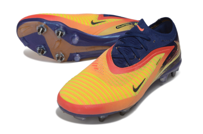 Nike Phantom 6 Low Elite SG Soft Ground Soccer Cleats - Yellow/Bright Yellow/Deep Blue