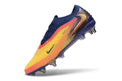 Nike Phantom 6 Low Elite SG Soft Ground Soccer Cleats - Yellow/Bright Yellow/Deep Blue