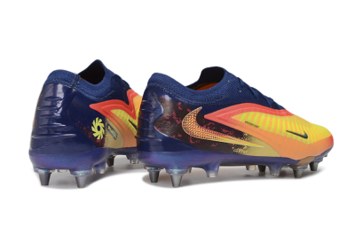 Nike Phantom 6 Low Elite SG Soft Ground Soccer Cleats - Yellow/Bright Yellow/Deep Blue