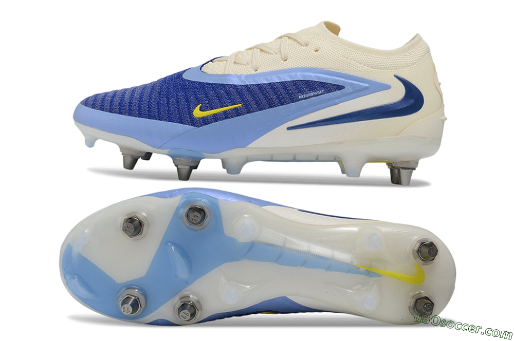 Nike Phantom 6 Low Elite SG Soft Ground Soccer Cleats - Blue/Light Blue/White 0
