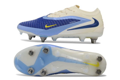 Nike Phantom 6 Low Elite SG Soft Ground Soccer Cleats - Blue/Light Blue/White