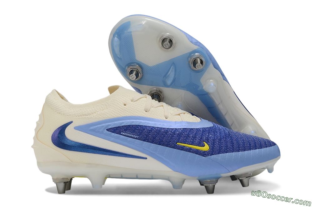 Nike Phantom 6 Low Elite SG Soft Ground Soccer Cleats - Blue/Light Blue/White 1