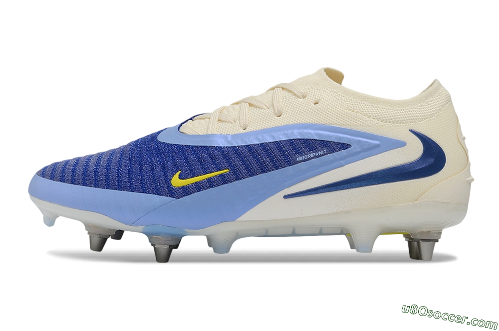 Nike Phantom 6 Low Elite SG Soft Ground Soccer Cleats - Blue/Light Blue/White 2