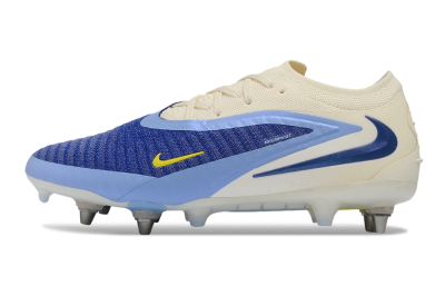 Nike Phantom 6 Low Elite SG Soft Ground Soccer Cleats - Blue/Light Blue/White