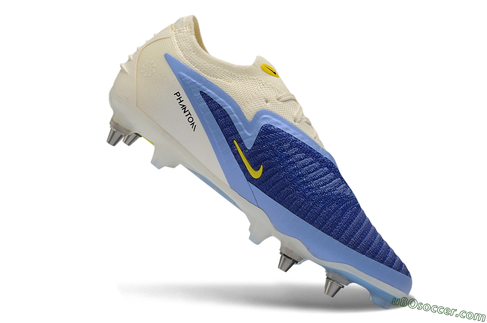 Nike Phantom 6 Low Elite SG Soft Ground Soccer Cleats - Blue/Light Blue/White 4