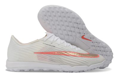 Nike Air Zoom Mercurial Superfly 11 TF Artificial Turf Soccer Shoes - White/Crimson Blaze/Soft Silver
