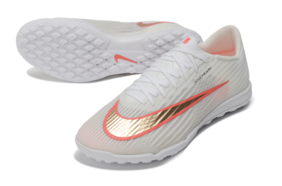 Nike Air Zoom Mercurial Superfly 11 TF Artificial Turf Soccer Shoes - White/Crimson Blaze/Soft Silver