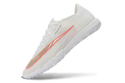 Nike Air Zoom Mercurial Superfly 11 TF Artificial Turf Soccer Shoes - White/Crimson Blaze/Soft Silver