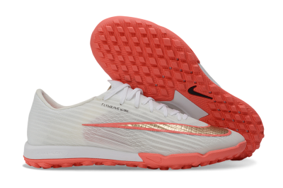 Nike Air Zoom Mercurial Superfly 11 TF Artificial Turf Soccer Shoes - White/Fiery Red/Metallic Gold