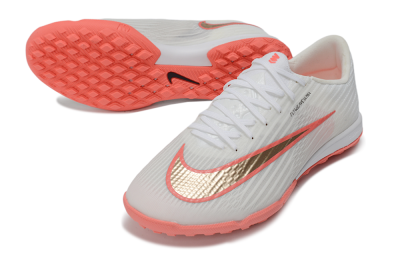 Nike Air Zoom Mercurial Superfly 11 TF Artificial Turf Soccer Shoes - White/Fiery Red/Metallic Gold