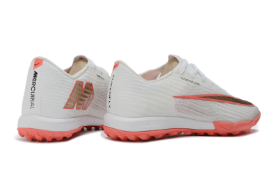 Nike Air Zoom Mercurial Superfly 11 TF Artificial Turf Soccer Shoes - White/Fiery Red/Metallic Gold