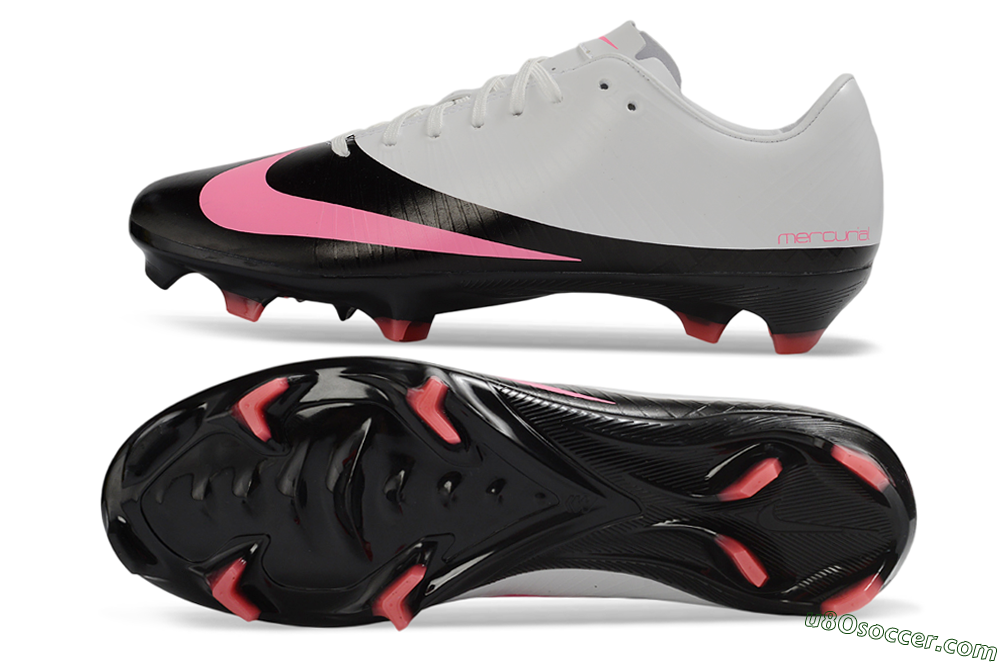 CR7 x Nike Air Zoom Mercurial Vapor 16 Elite AG Firm Ground Soccer Cleats - Black/Hot Pink/White 0