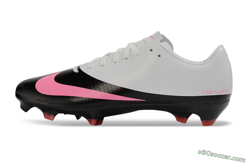 CR7 x Nike Air Zoom Mercurial Vapor 16 Elite AG Firm Ground Soccer Cleats - Black/Hot Pink/White 2
