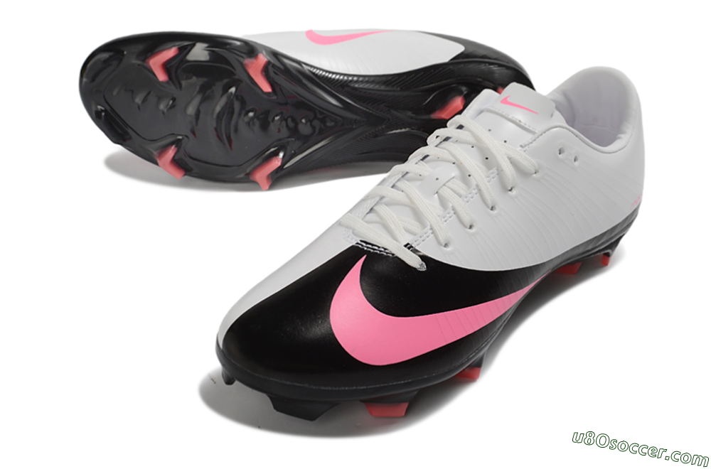CR7 x Nike Air Zoom Mercurial Vapor 16 Elite AG Firm Ground Soccer Cleats - Black/Hot Pink/White 3