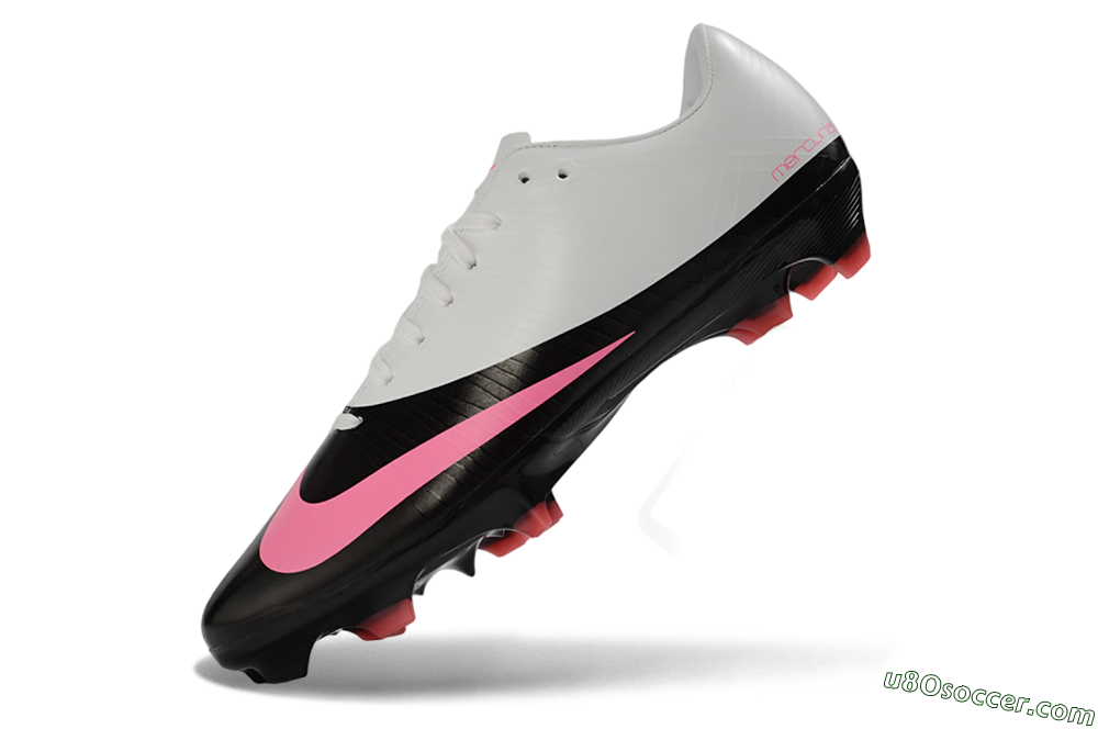 CR7 x Nike Air Zoom Mercurial Vapor 16 Elite AG Firm Ground Soccer Cleats - Black/Hot Pink/White 5
