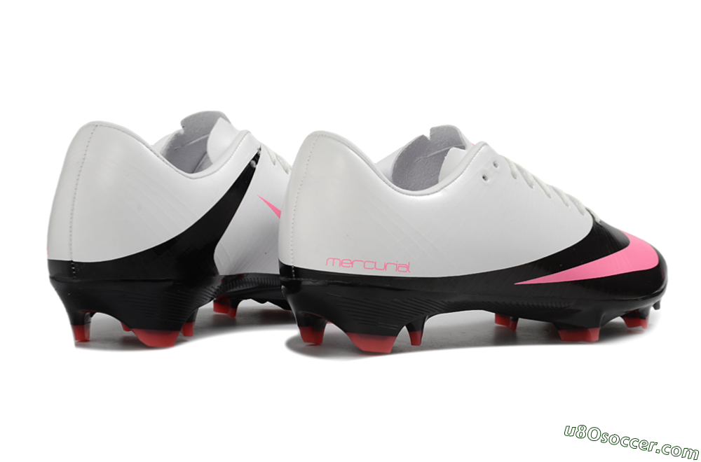 CR7 x Nike Air Zoom Mercurial Vapor 16 Elite AG Firm Ground Soccer Cleats - Black/Hot Pink/White 6