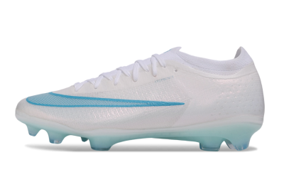 Nike Air Zoom Mercurial Vapor 17 Elite FG Firm Ground Soccer Cleats - White/Aqua Blue/Crystal Clear
