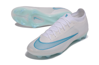Nike Air Zoom Mercurial Vapor 17 Elite FG Firm Ground Soccer Cleats - White/Aqua Blue/Crystal Clear