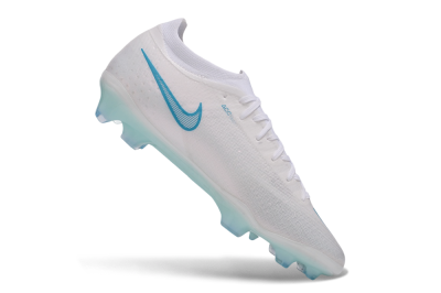 Nike Air Zoom Mercurial Vapor 17 Elite FG Firm Ground Soccer Cleats - White/Aqua Blue/Crystal Clear