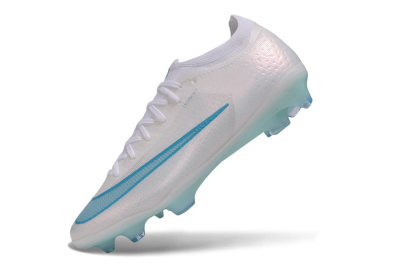 Nike Air Zoom Mercurial Vapor 17 Elite FG Firm Ground Soccer Cleats - White/Aqua Blue/Crystal Clear