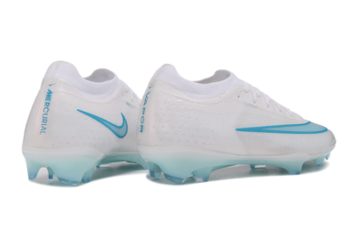 Nike Air Zoom Mercurial Vapor 17 Elite FG Firm Ground Soccer Cleats - White/Aqua Blue/Crystal Clear