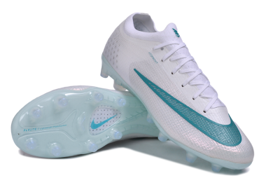 Nike Air Zoom Mercurial Vapor 17 Elite AG Artificial Grass Soccer Cleats - White/White/Teal