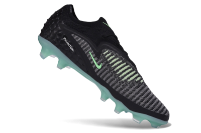 Nike Phantom 6 Elite Low FG Firm Ground Soccer Cleats - Black/Black/Mint Foam