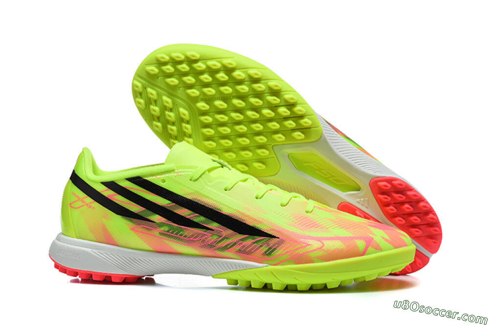 Adidas F50 Hyperfast Pro TF Artificial Turf Soccer Shoes - Yellow/Solar Yellow/Lucid Pink 1