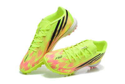 Adidas F50 Hyperfast Pro TF Artificial Turf Soccer Shoes - Yellow/Solar Yellow/Lucid Pink