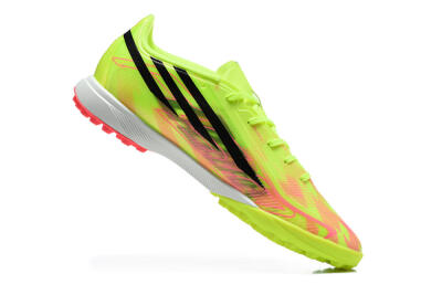 Adidas F50 Hyperfast Pro TF Artificial Turf Soccer Shoes - Yellow/Solar Yellow/Lucid Pink