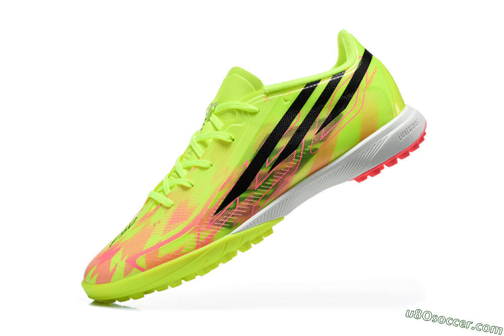 Adidas F50 Hyperfast Pro TF Artificial Turf Soccer Shoes - Yellow/Solar Yellow/Lucid Pink 8