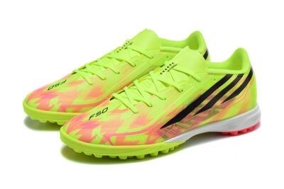 Adidas F50 Hyperfast Pro TF Artificial Turf Soccer Shoes - Yellow/Solar Yellow/Lucid Pink